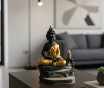 Buda + 50 conos de incienso + pinzas de madera